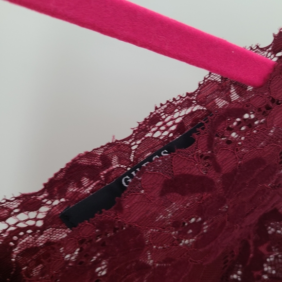 GUESS Mesh/Lace Top - Picture 2 of 5